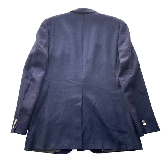 Harry Rosen Suit Jacket Blazer Navy Blue 42L Sport Coat Vintage Cambridge - Picture 11 of 12
